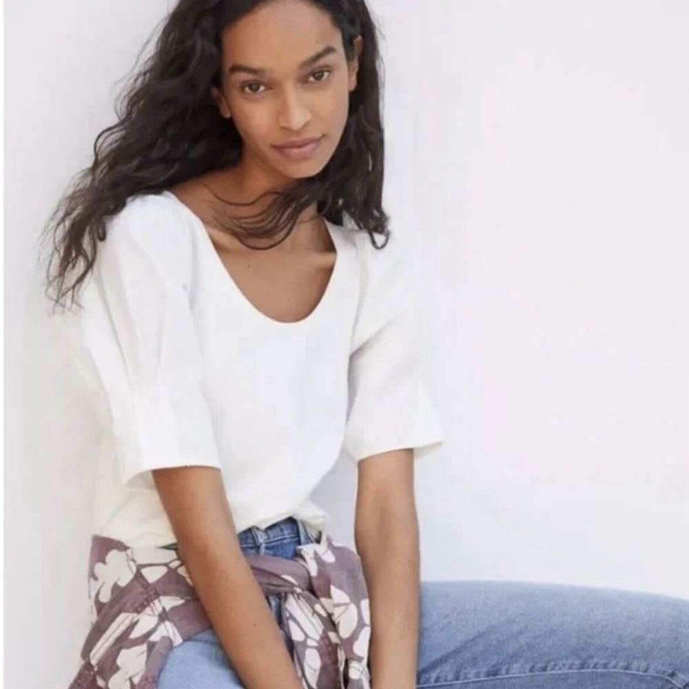 Anthropologie White Blouse